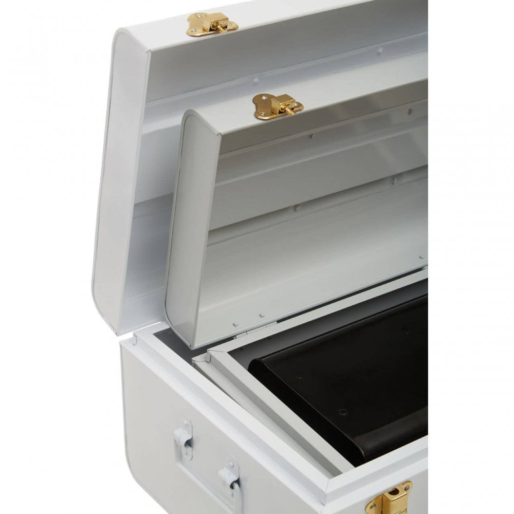 Avalon Set Of Three Monochrome Storage Trunks