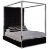 Kensington Black Velvet Bed