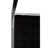Kensington Black Velvet Bed