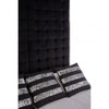 Kensington Black Velvet Bed