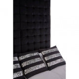 Kensington Black Velvet Bed