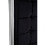 Kensington Black Velvet Bed