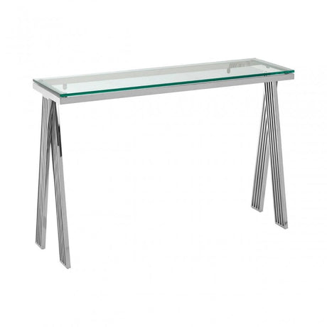 Kensington Clear Glass Console Table