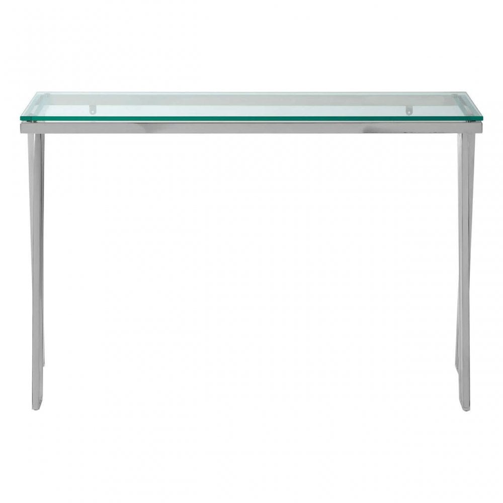Kensington Clear Glass Console Table