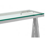 Kensington Clear Glass Console Table