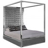 Kensington Grey Velvet Bed