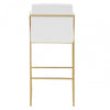 Kensington Mink Velvet And Gold Bar Stool