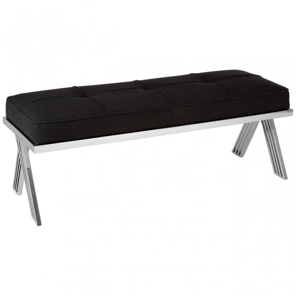 Kensington Silver Finish Bench