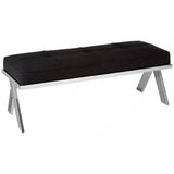 Kensington Silver Finish Bench