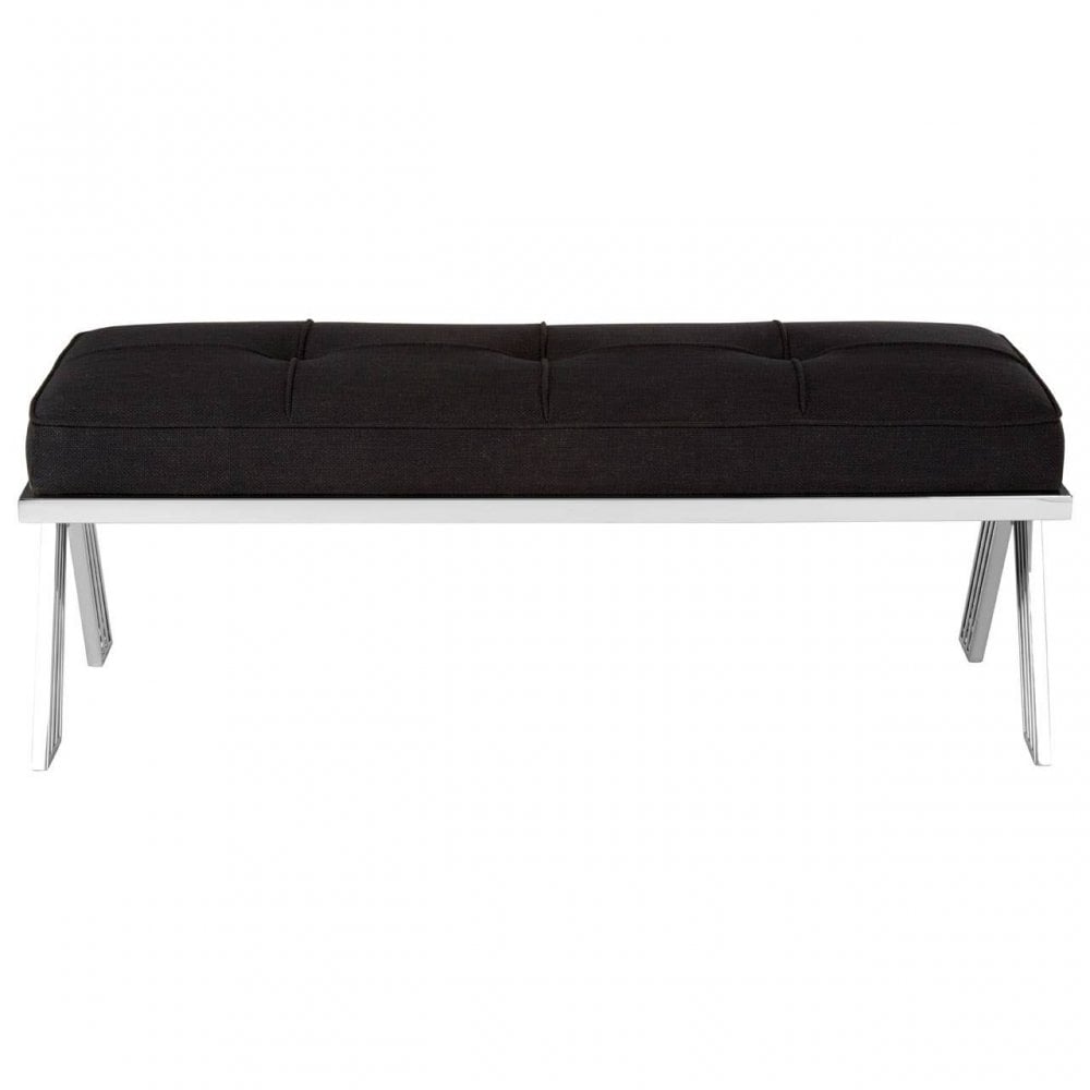 Kensington Silver Finish Bench