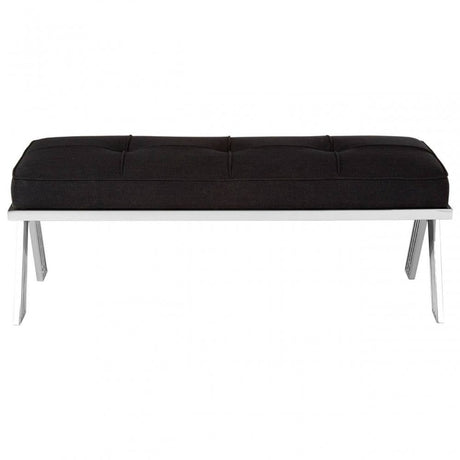 Kensington Silver Finish Bench