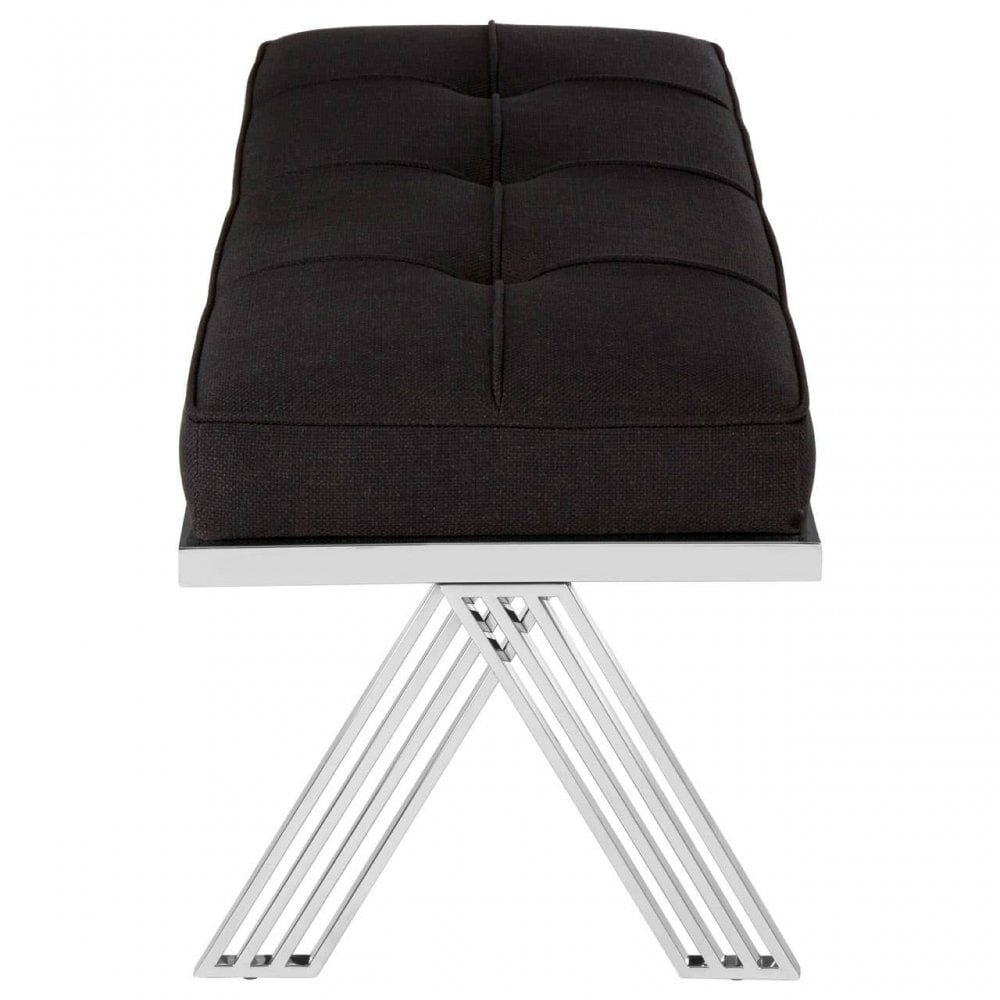 Kensington Silver Finish Bench