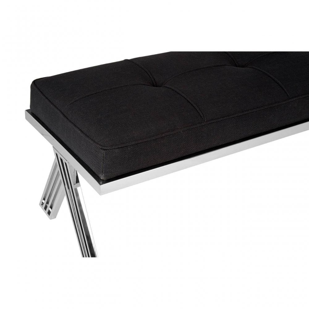 Kensington Silver Finish Bench