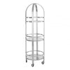 Kensington Silver Finish Cart