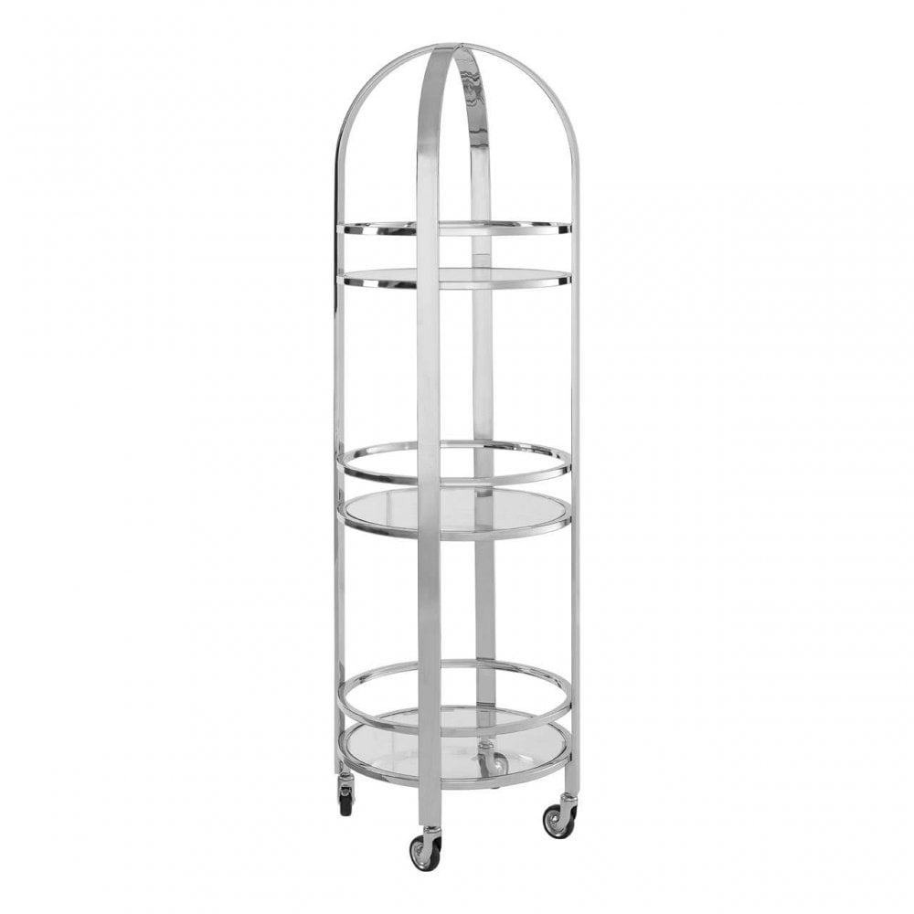 Kensington Silver Finish Cart