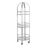 Kensington Silver Finish Cart