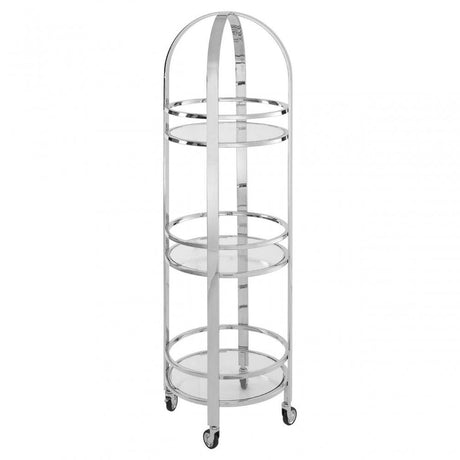 Kensington Silver Finish Cart