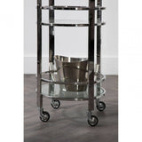 Kensington Silver Finish Cart