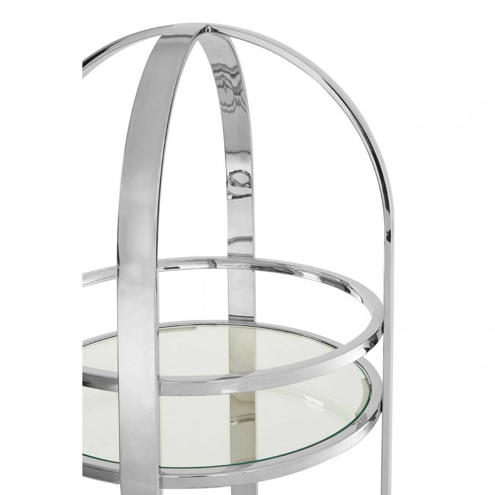 Kensington Silver Finish Cart
