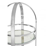 Kensington Silver Finish Cart