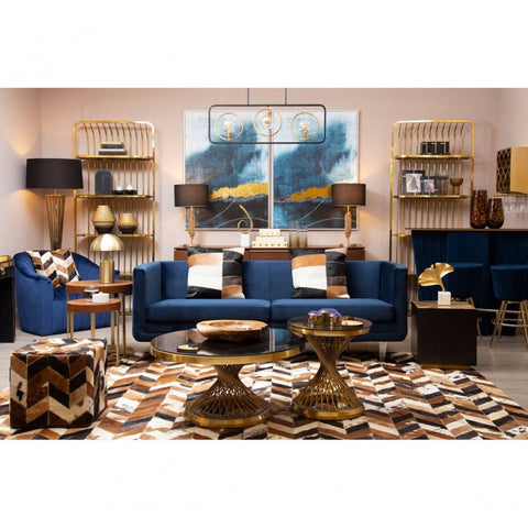 Carter Dark Blue Sofa