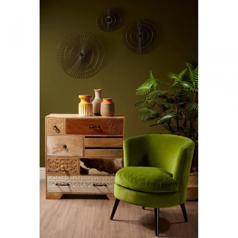 Carter Green Round Armchair