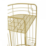 Elsie Gold Finish Lounge Chair