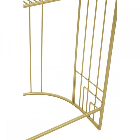 Elsie Gold Finish Lounge Chair