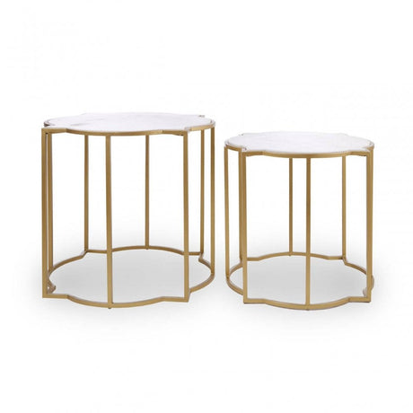 Elsie Set Of 2 Tables With Quatrefoil Top