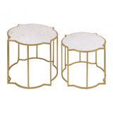 Elsie Set Of 2 Tables With Quatrefoil Top