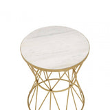 Elsie Side Table With Pinched Base