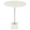 Elsie White Marble Side Table