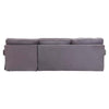 Camden Three Seat Velvet Chaise Sofa