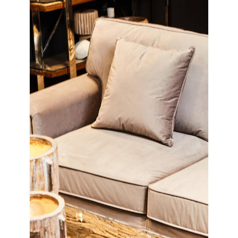 Camden Three Seat Velvet Chaise Sofa