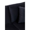 Camden Three Seat Velvet Chaise Sofa