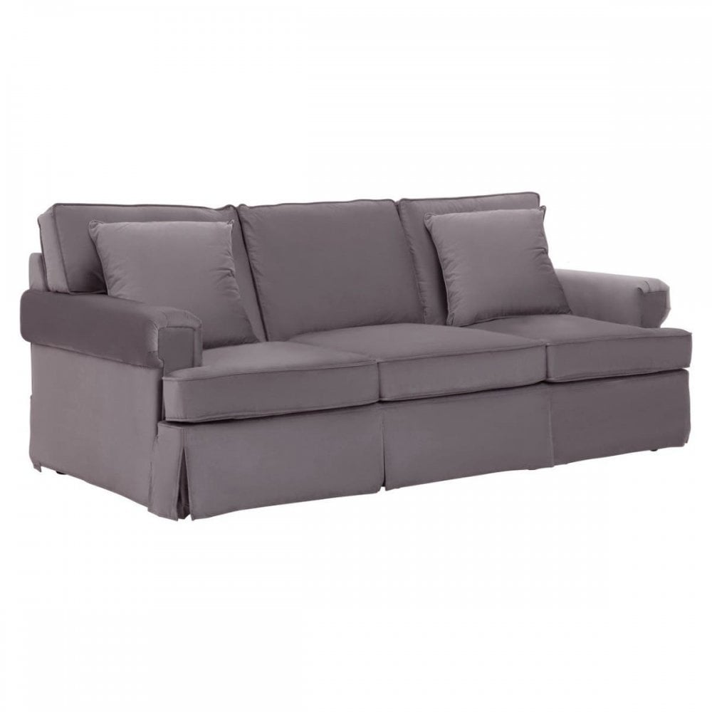 Camden Three Seat Velvet Sofa