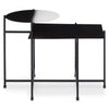 Kensington Two Tier Black And White Ombre Side Table