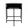 Kensington Two Tier Black And White Ombre Side Table