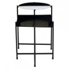 Kensington Two Tier Black And White Ombre Side Table