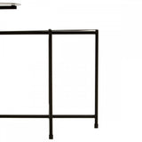 Kensington Two Tier Black And White Ombre Side Table