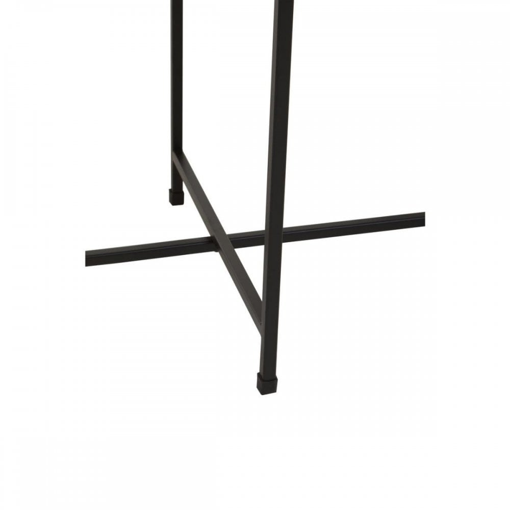 Kensington Two Tier Black And White Ombre Side Table