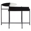 Kensington Two Tier Black And White Ombre Side Table