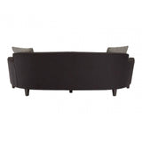 Kensington Black Dimity Fabric 3 Seat Sofa