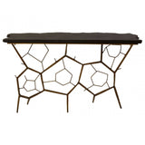 Kensington Black Stone Top Console Table