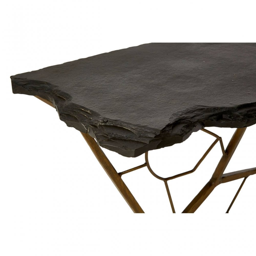 Kensington Black Stone Top Console Table