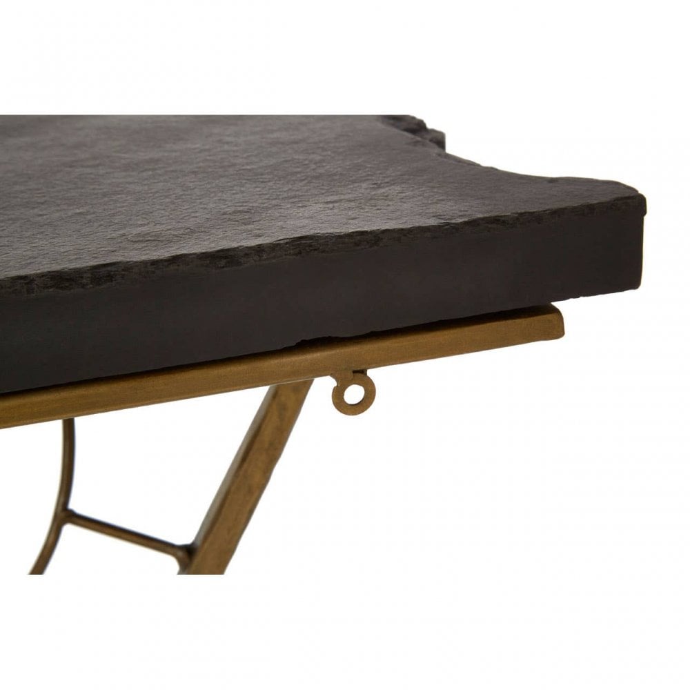 Kensington Black Stone Top Console Table
