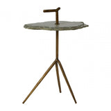 Kensington Grey Stone Top Side Table