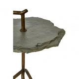 Kensington Grey Stone Top Side Table