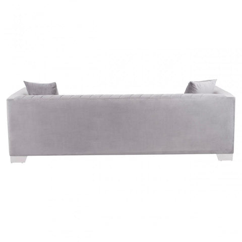 Bedford 3 Seat Grey Velvet Sofa