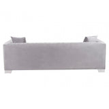 Bedford 3 Seat Grey Velvet Sofa